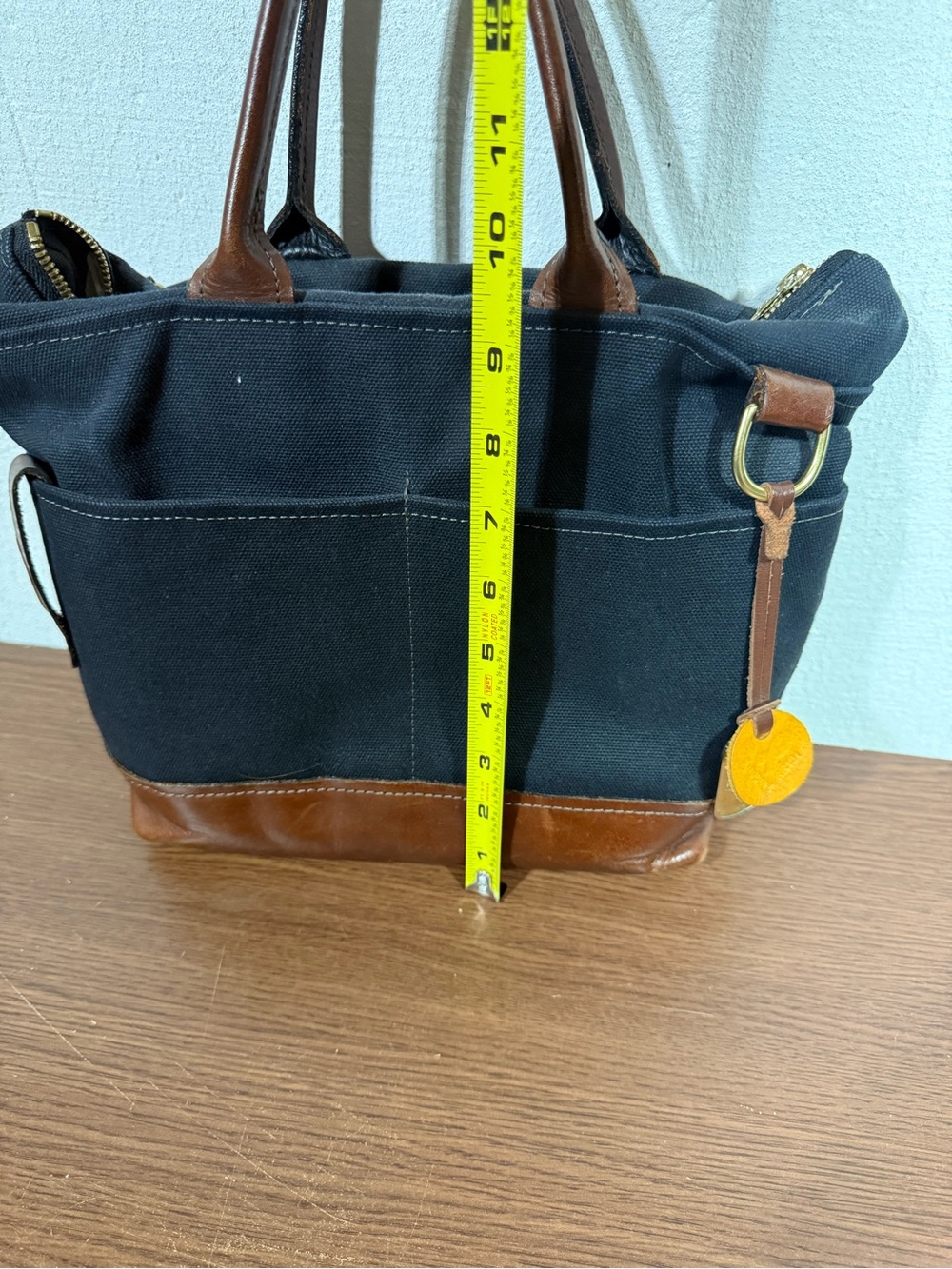 R. Riveter Otto Canvas & Leather Tote - Picture 3 of 9